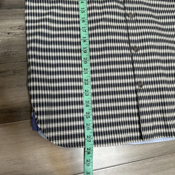 NWT Construct Men's Button Down Plaid Shirt Engineered Goods Blue Green Size S - Picture 6 of 6